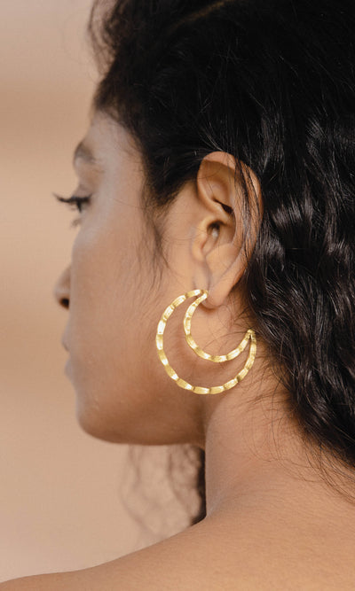 Benue - Gold Earrings
