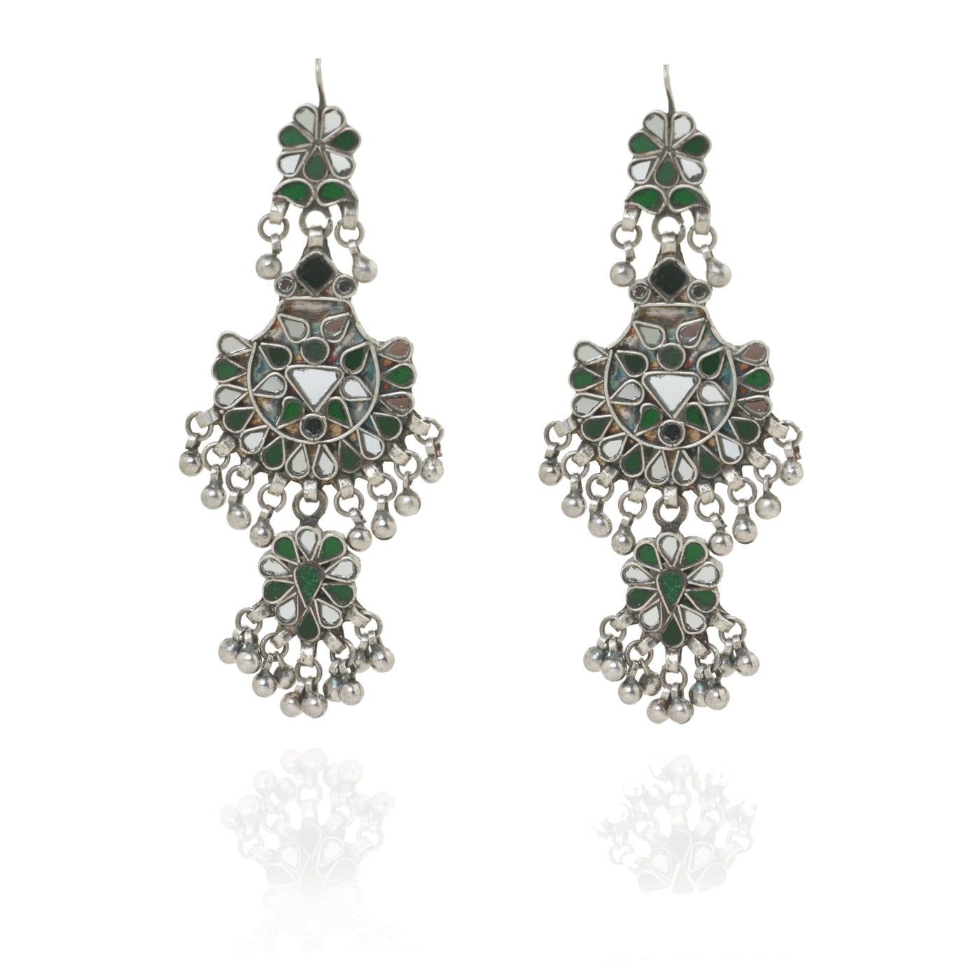 Avni Glass Earrings - green