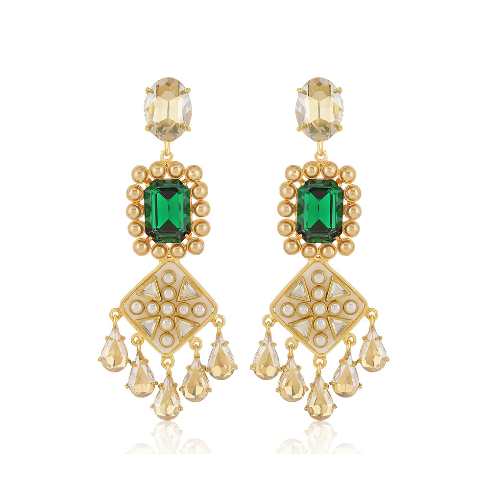 Zahara Earrings ( Emerald)