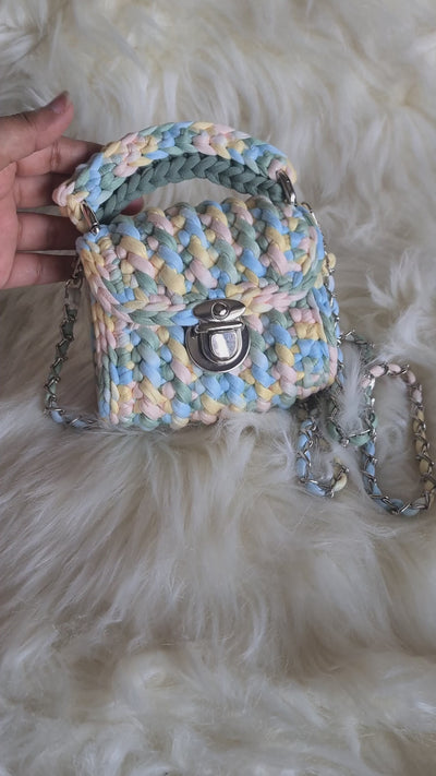 Shaded micro mini handmade crochet sling